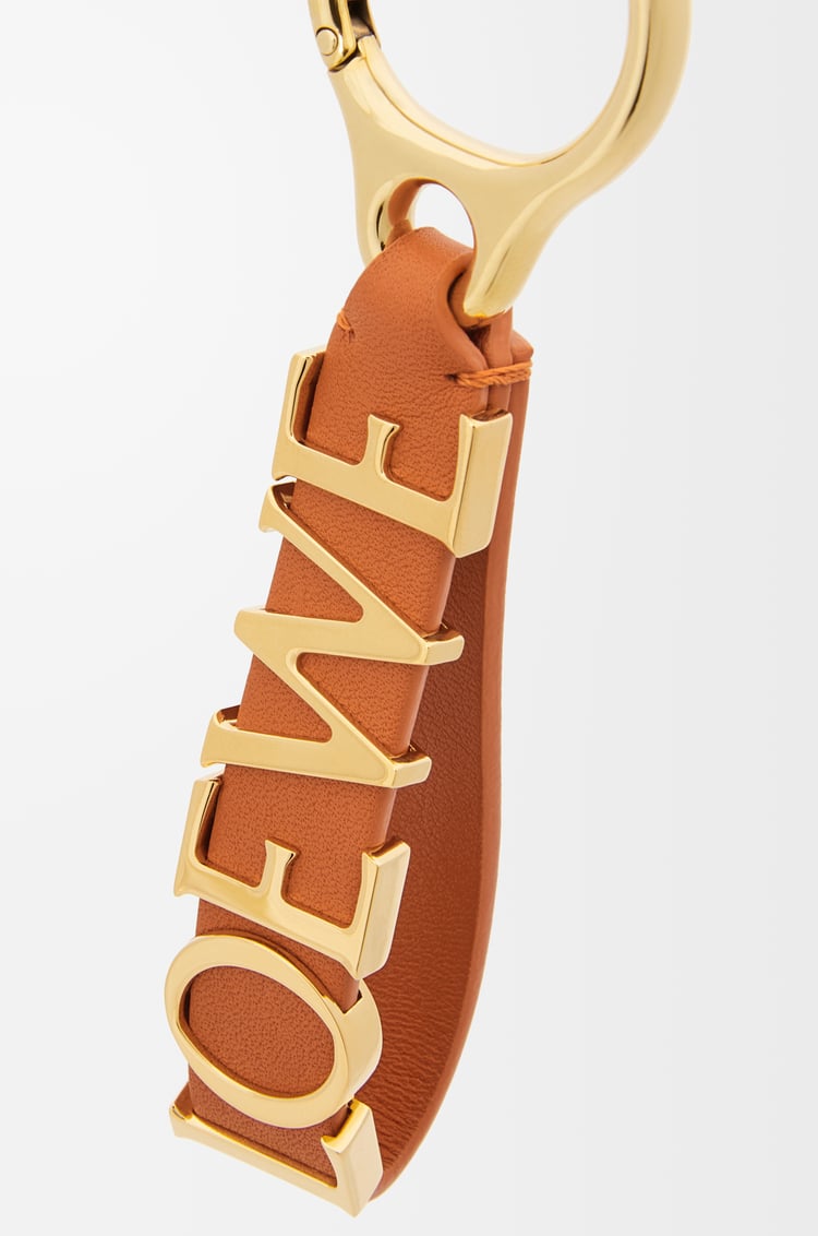 LOEWE Charm LOEWE Bold en piel de ternera Naranja Arce/Dorado