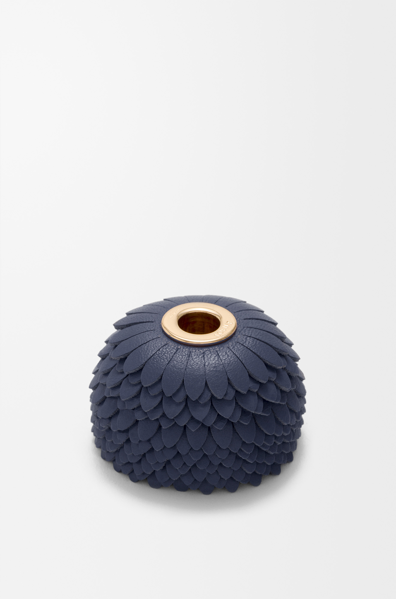 LOEWE フラワー チャーム（カーフ） ネイビーブルー