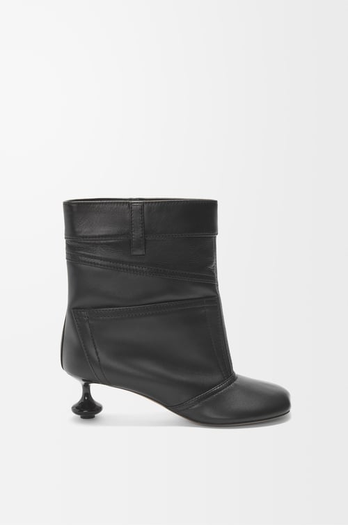 LOEWE Botín Toy en piel de cordero Negro