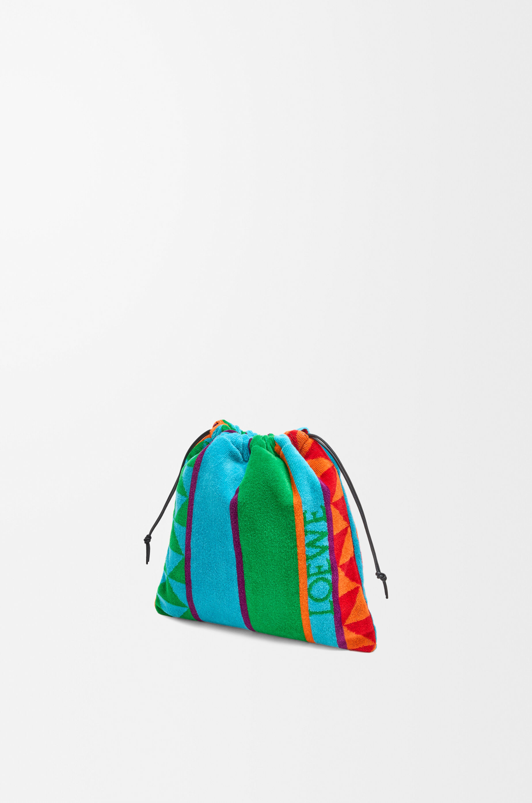 当店だけの限定モデル drawstring Small pouch LOEWE - Multicolor terrycloth in バッグ