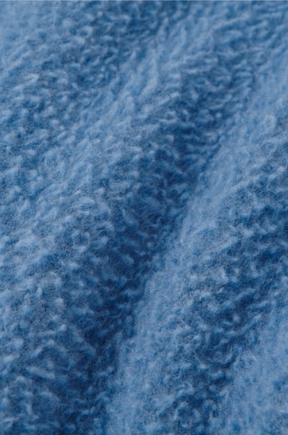 LOEWE Rebeca oversize texturizada en lana y poliamida Azul Claro plp_rd