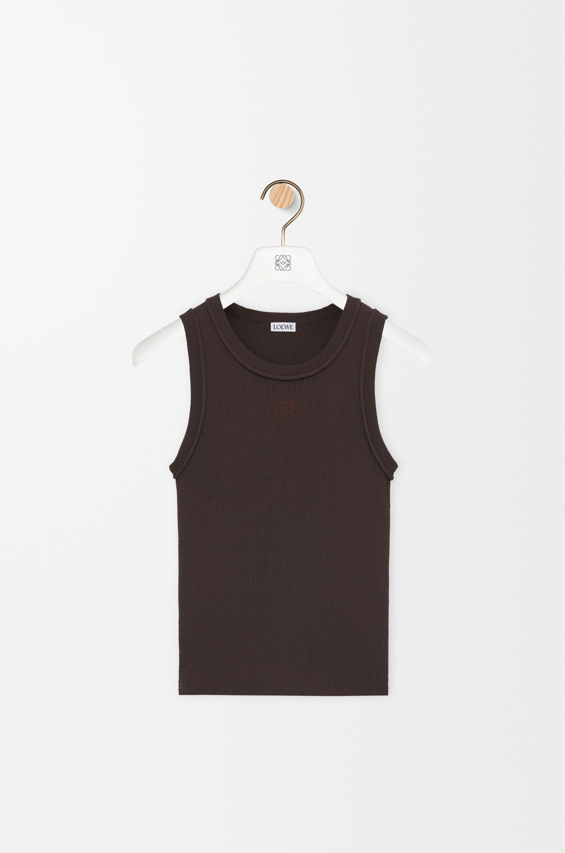 アナグラム タンクトップ（ストレッチレーヨン） ブラウン - LOEWE