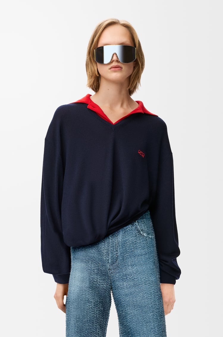 LOEWE Sweater in wool Dark Navy