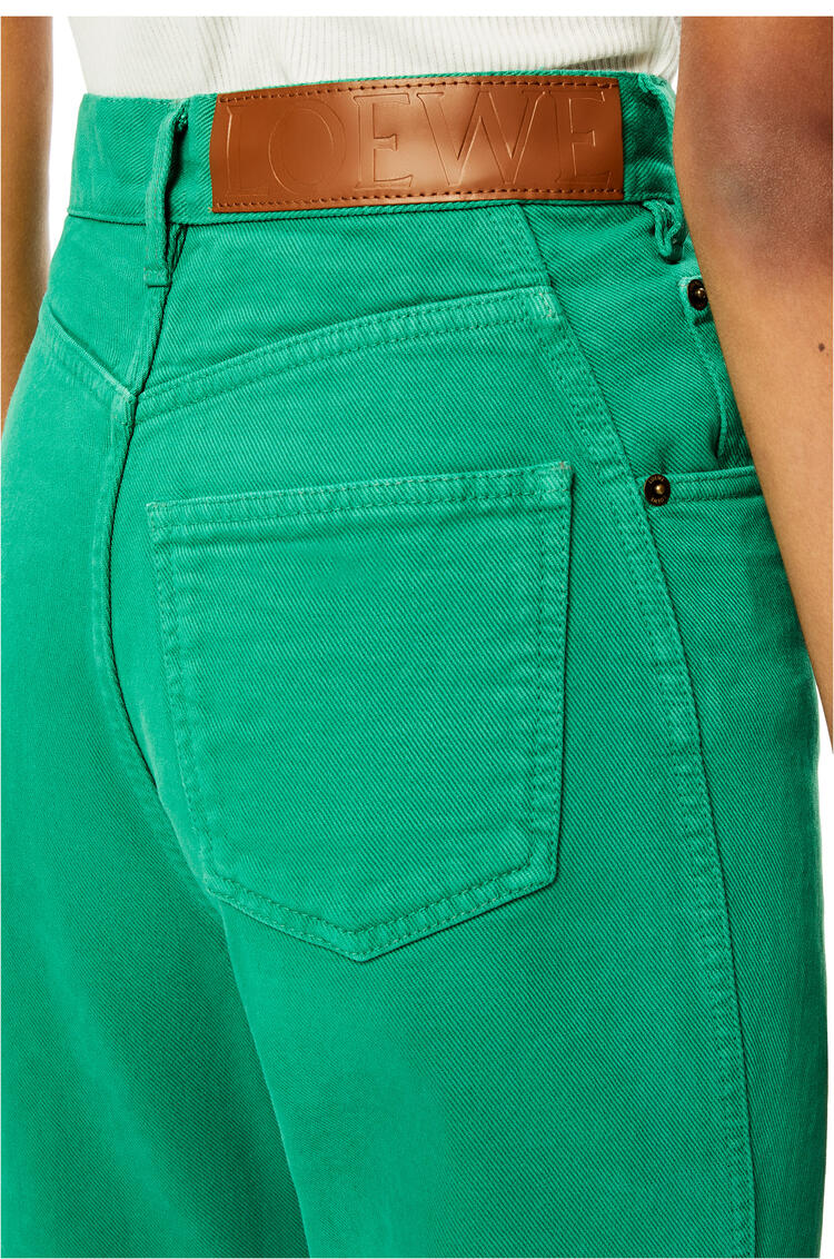 LOEWE Twisted jeans in denim Green pdp_rd