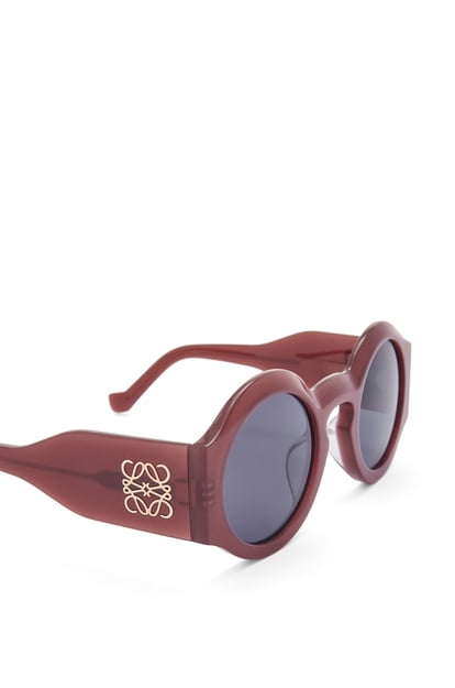 LOEWE Gafas de sol estilo curvado en acetato Óxido plp_rd