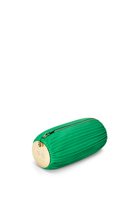 LOEWE Bracelet pouch in pleated nappa Jungle Green plp_rd