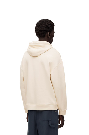 LOEWE Anagram patch pocket hoodie in cotton White Ash