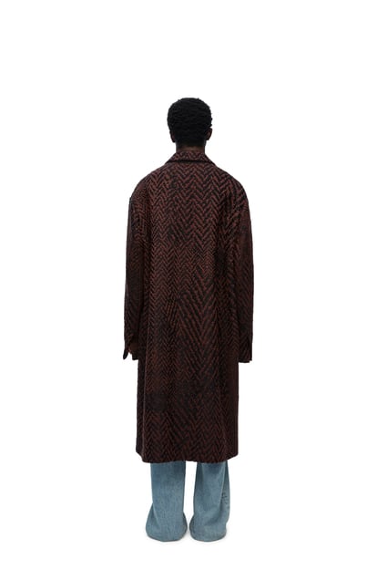 LOEWE Coat in wool blend 黑色/棕色 plp_rd