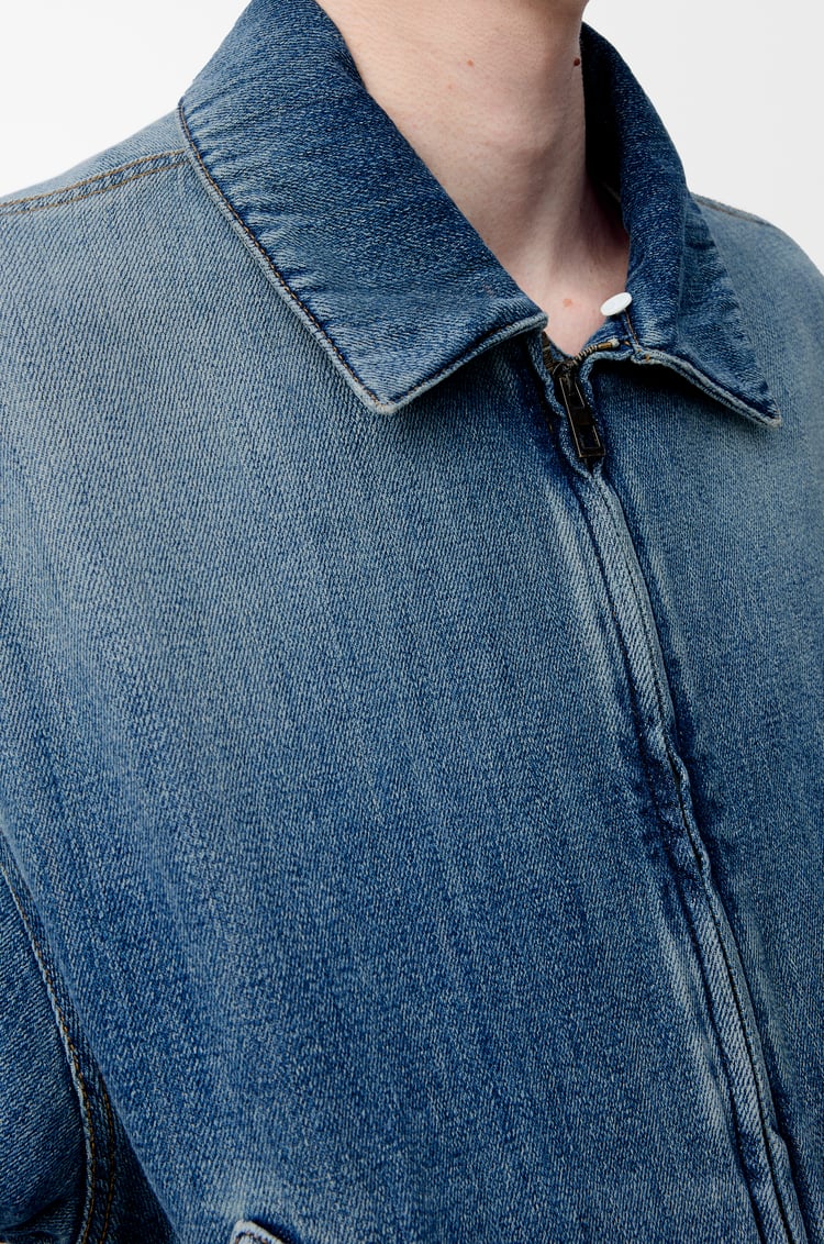 LOEWE Veste zippée en denim Bleu