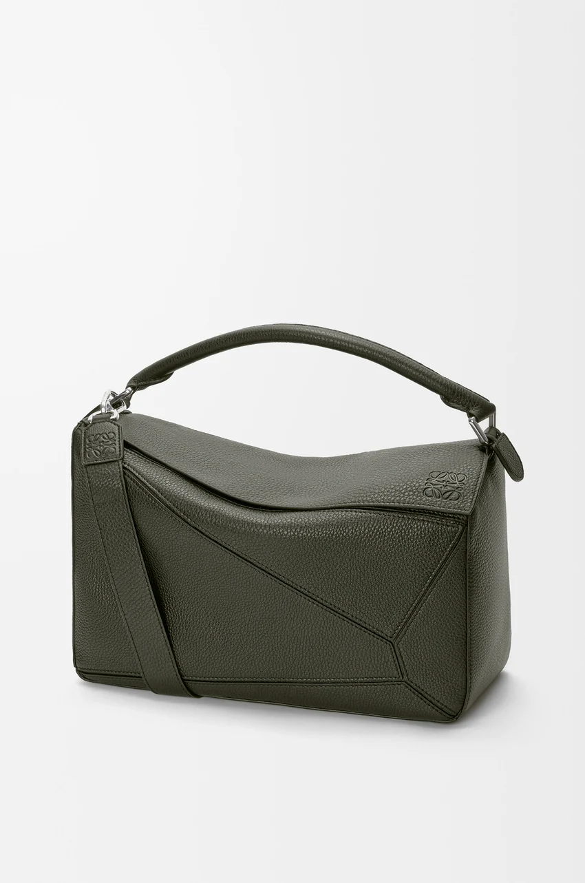Large Puzzle bag in supple grained calfskin