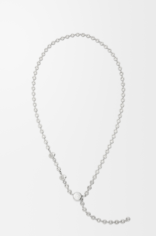 LOEWE Crystal Donut chain belt in brass Silver