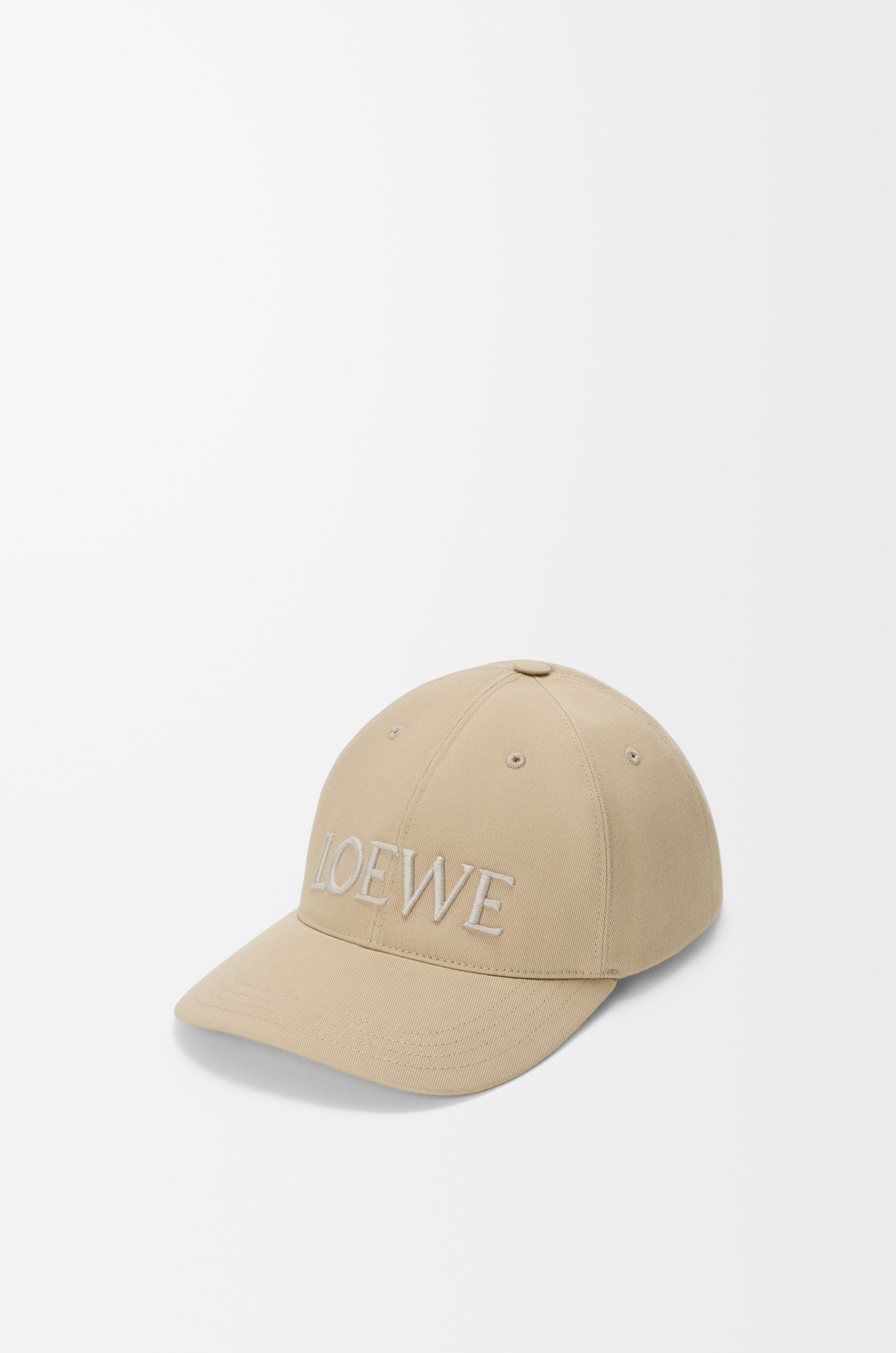 LOEWE Gorra LOEWE en lona de algodón Beige