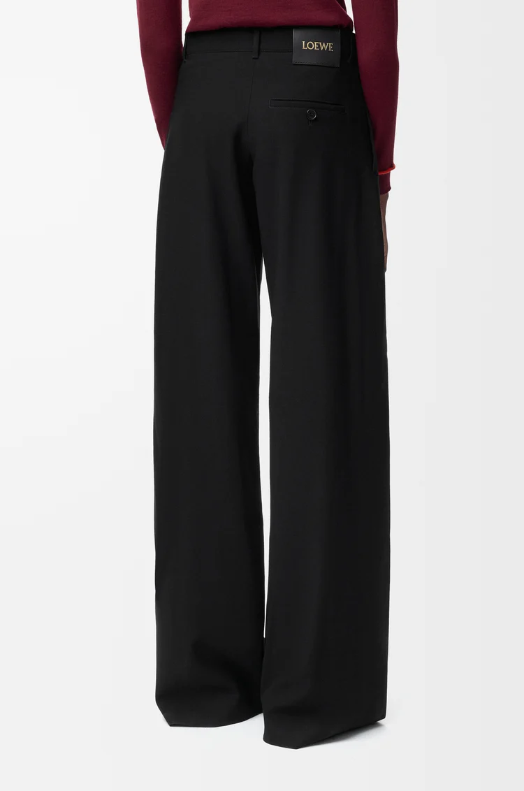 LOEWE ベルテッド トラウザーズ（ウール） ブラック