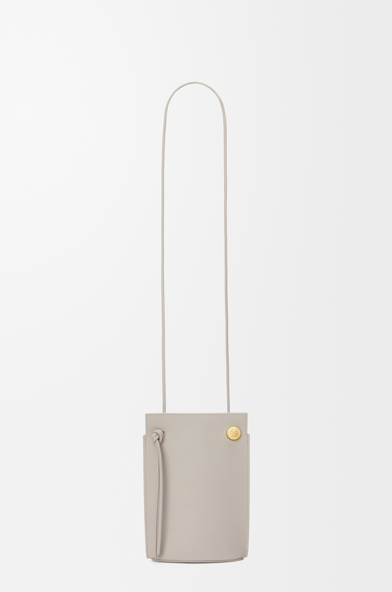LOEWE Bolso Pebble Dice en piel de ternera Gris Valva