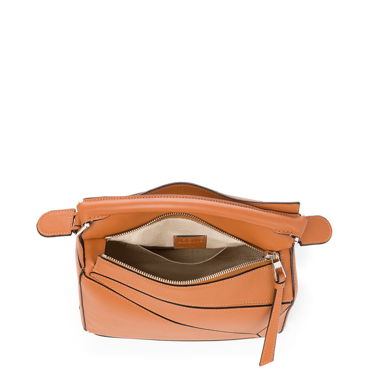 loewe small puzzle bag tan