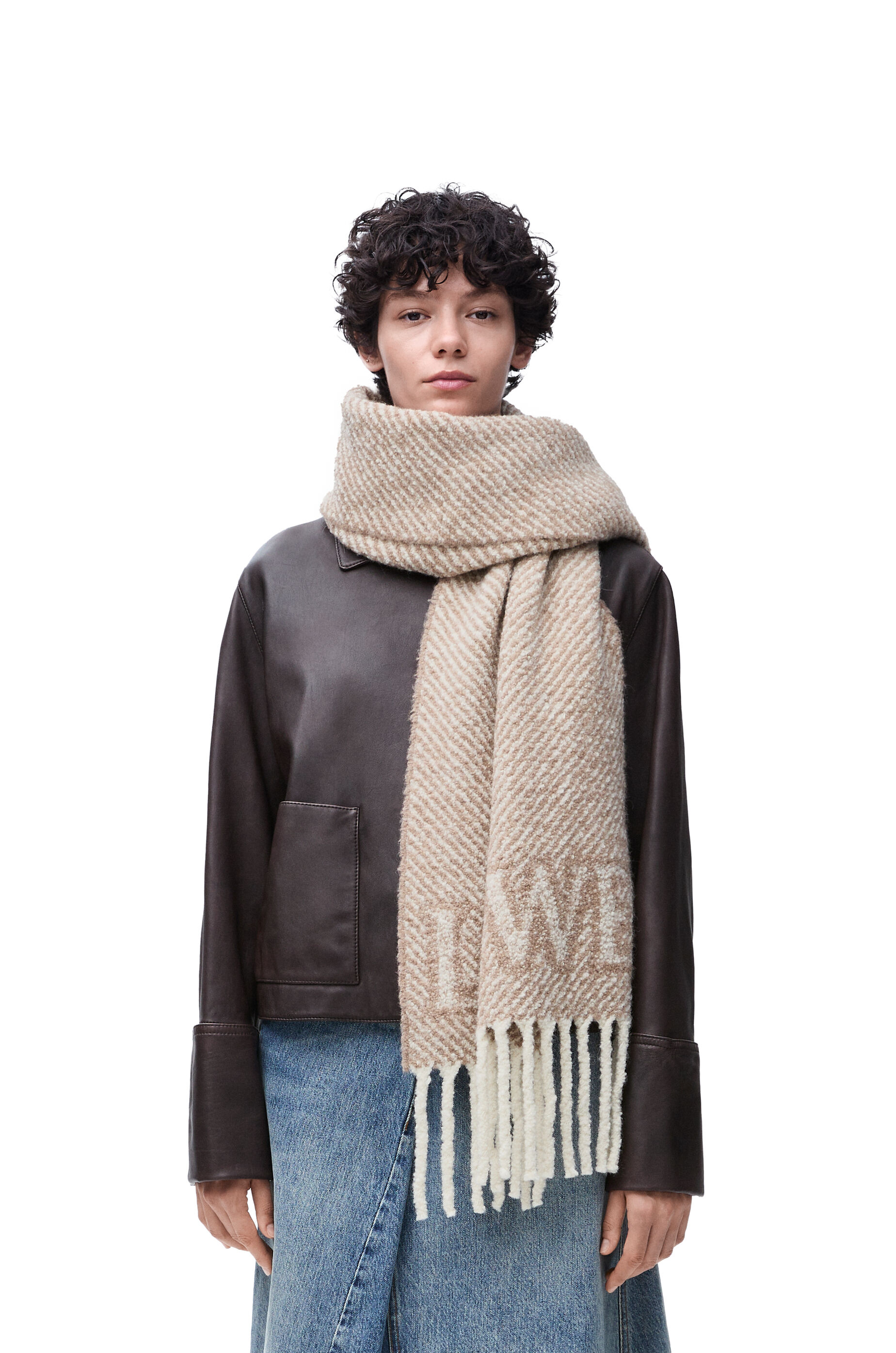 LOEWE scarf in alpaca and wool blend