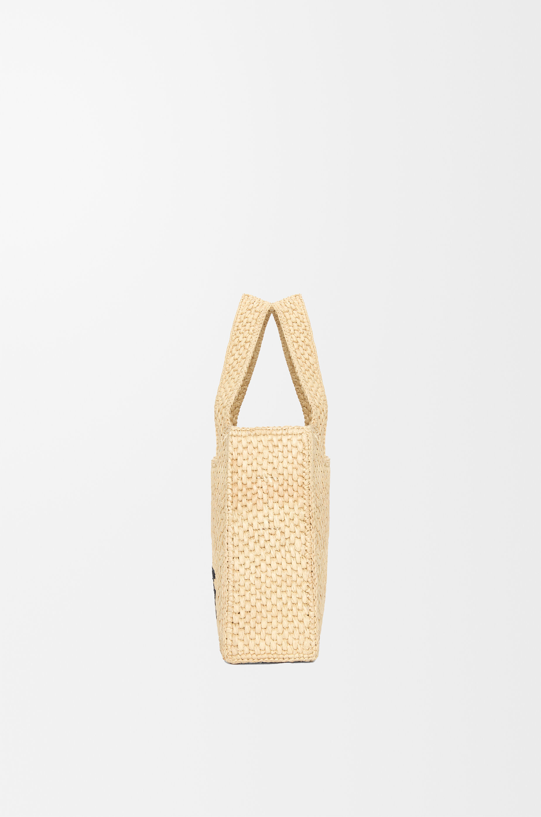 Mini LOEWE Font tote in raffia Natural - LOEWE