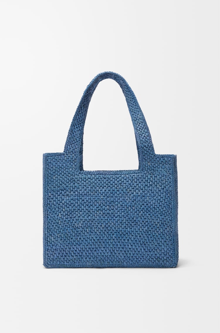 LOEWE Borsa LOEWE Font Tote media in rafia Azzurro