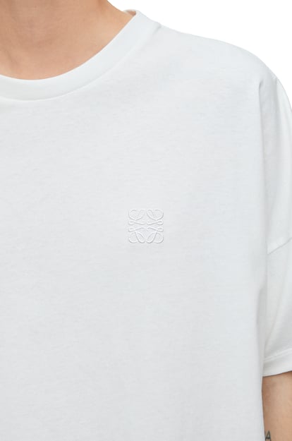 LOEWE 박시 핏 티셔츠 - 코튼 화이트 plp_rd