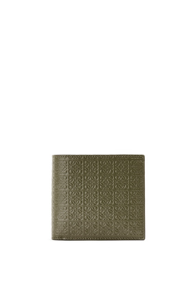 LOEWE Repeat bifold wallet in embossed silk calfskin Autumn Green plp_rd