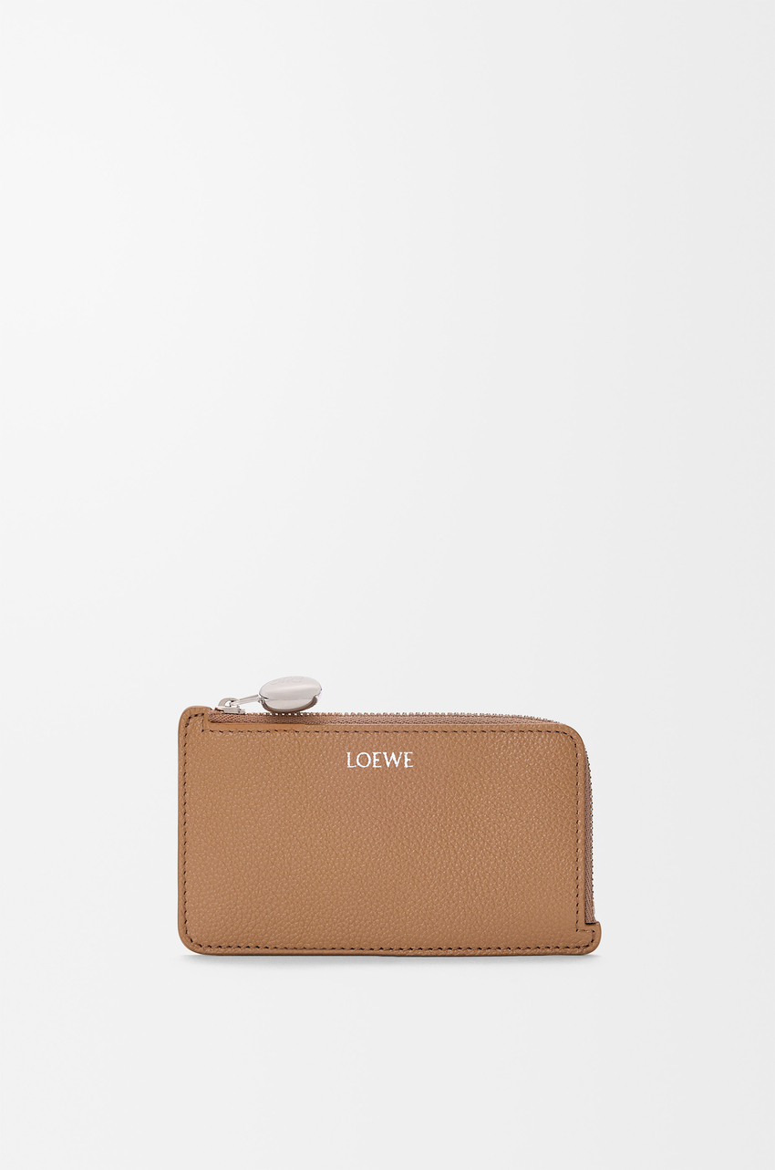Pebble coin cardholder in pebble grained calfskin