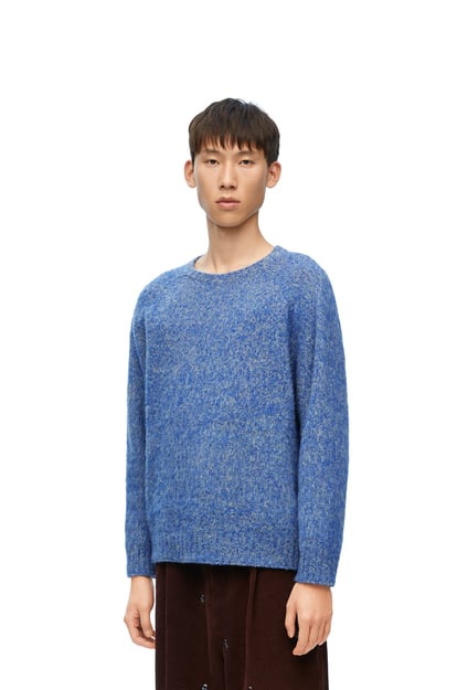 LOEWE Sweater in wool 藍色/黃色 plp_rd