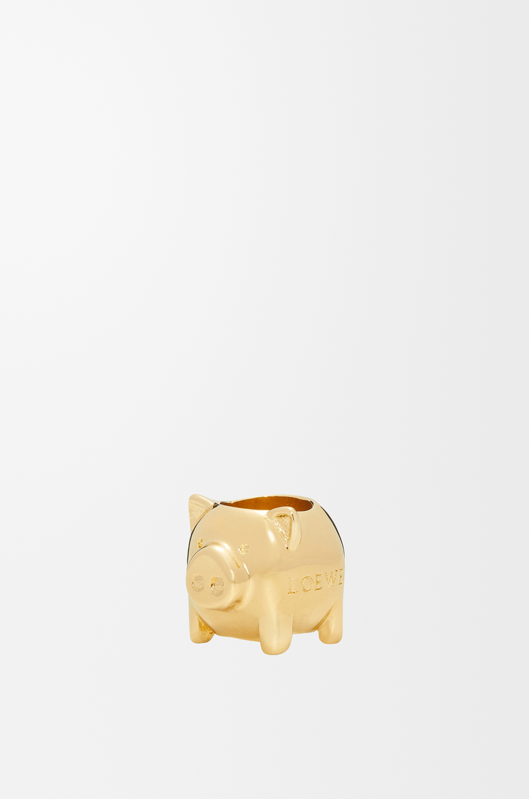 LOEWE Small animal dice in metal Gold