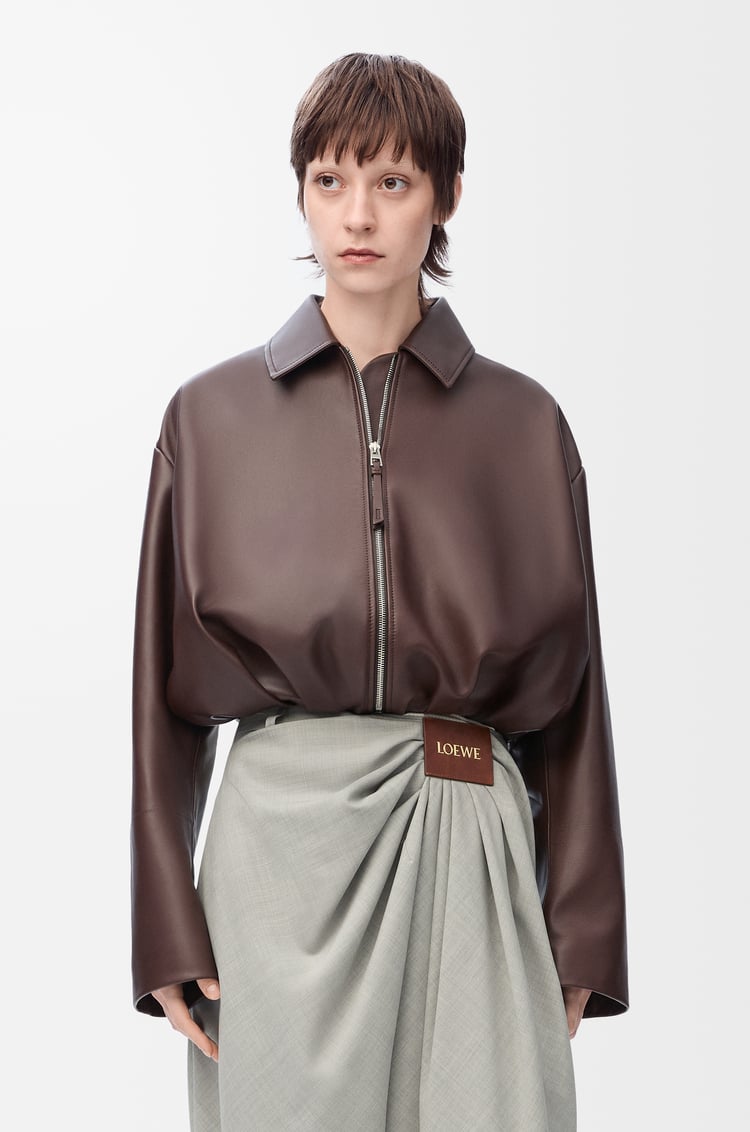 LOEWE ドレープ ジャケット（ナパラム） チョコレートブラウン
