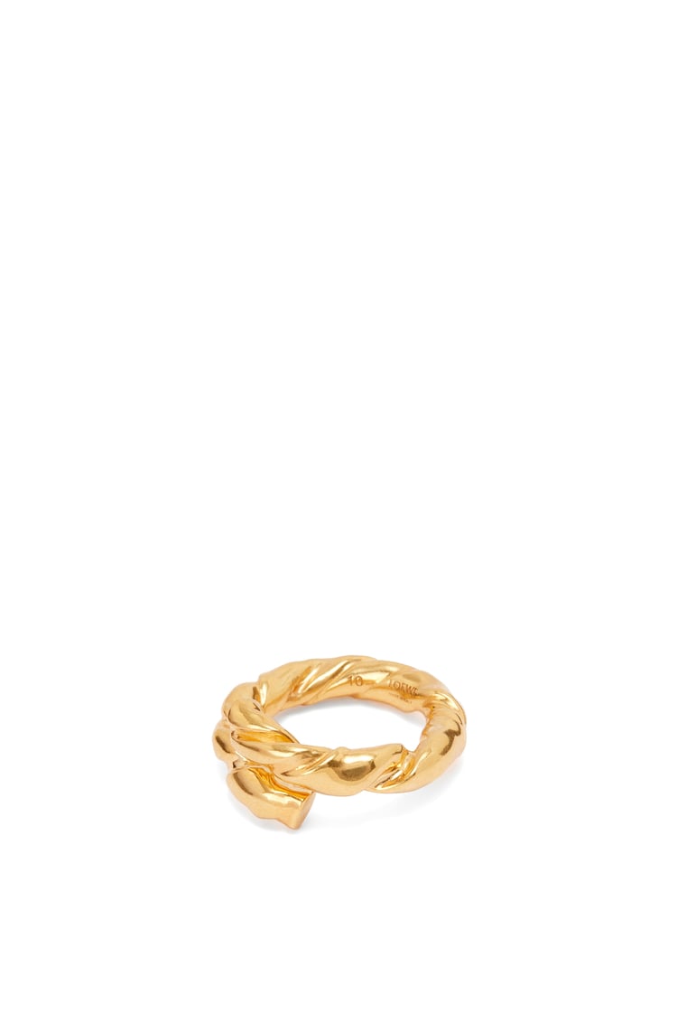 LOEWE Anello Nappa Twist in argento sterling ORO