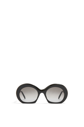 LOEWE Halfmoon sunglasses in acetate Shiny Black plp_rd