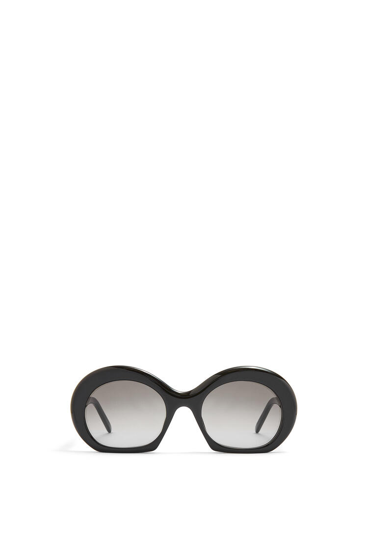 LOEWE Halfmoon sunglasses in acetate Shiny Black pdp_rd