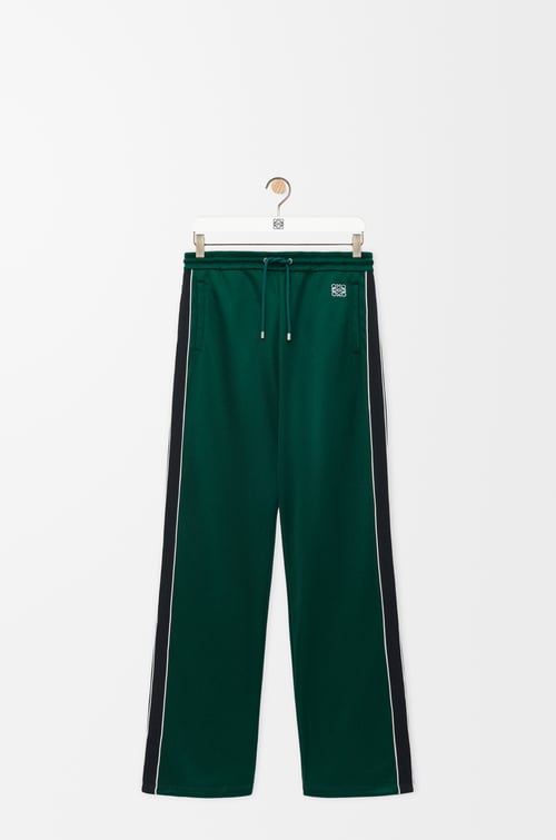 LOEWE Tracksuit trousers in technical jersey Dark Green