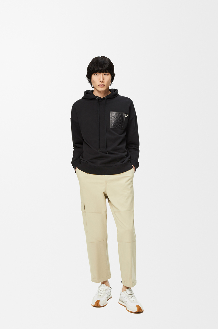 LOEWE Relaxed fit hoodie in cotton Black