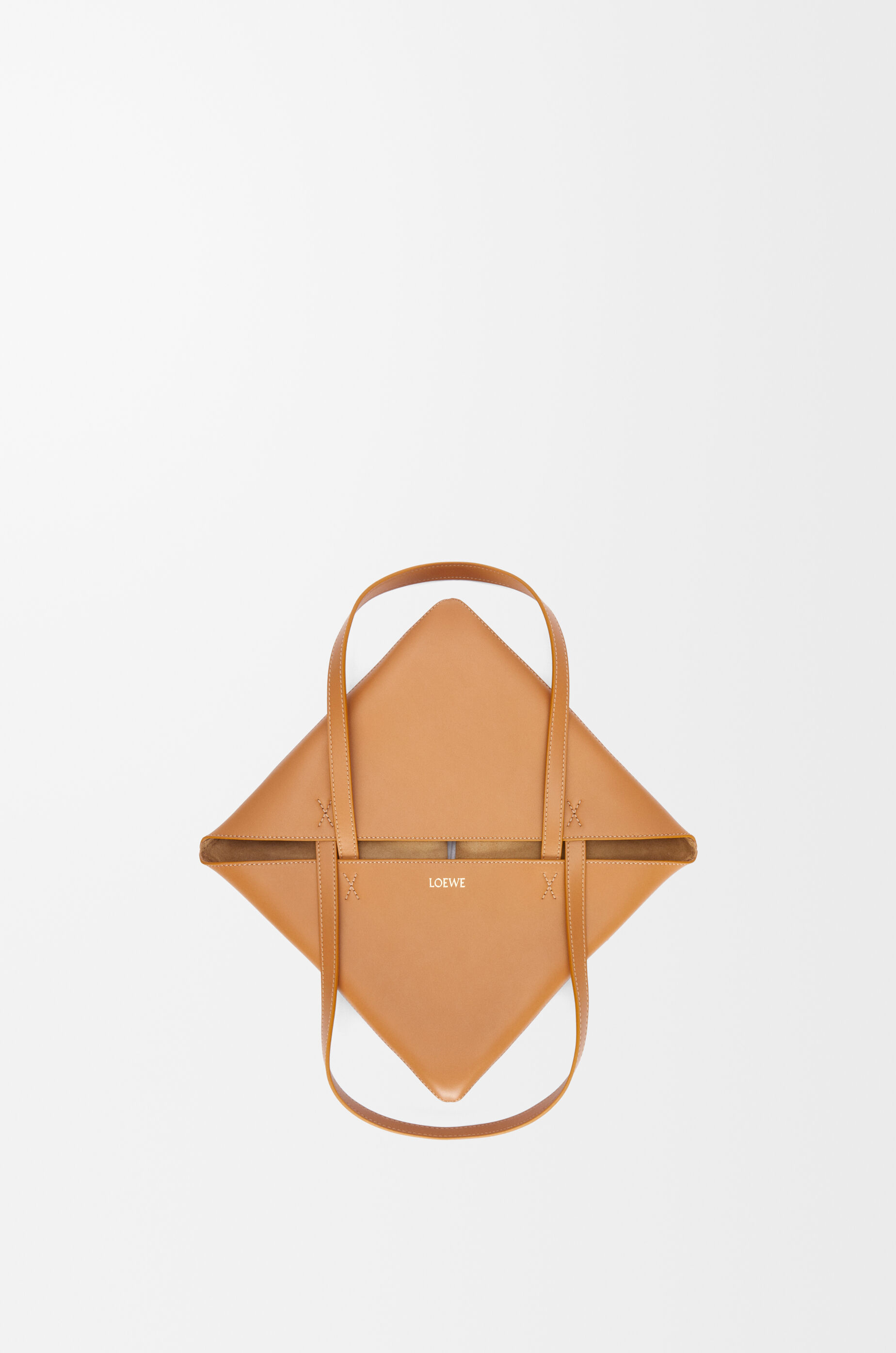 LOEWE 미디엄 퍼즐 폴드 토트 - 샤이니 카프스킨 웜 데저트