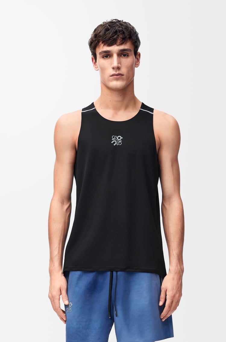 LOEWE Performance tank top in technical jersey Black