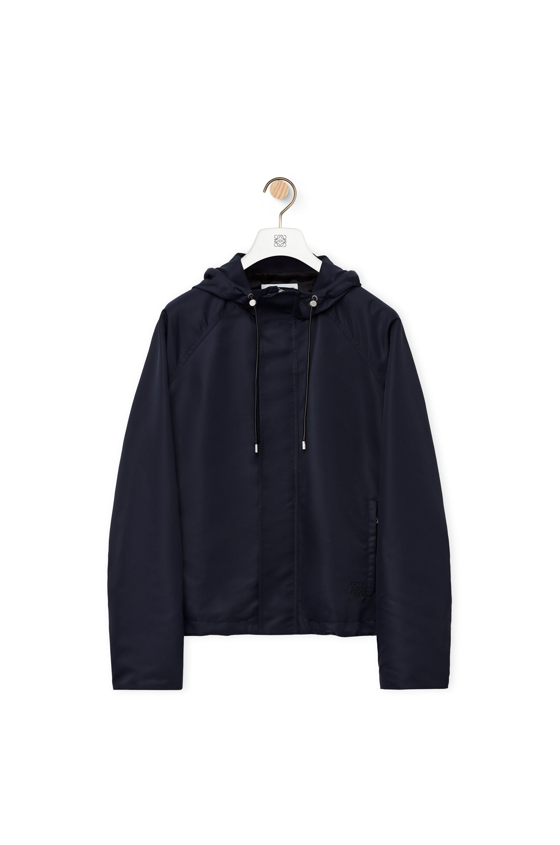 LOEWE Hooded parka in nylon Midnight Blue