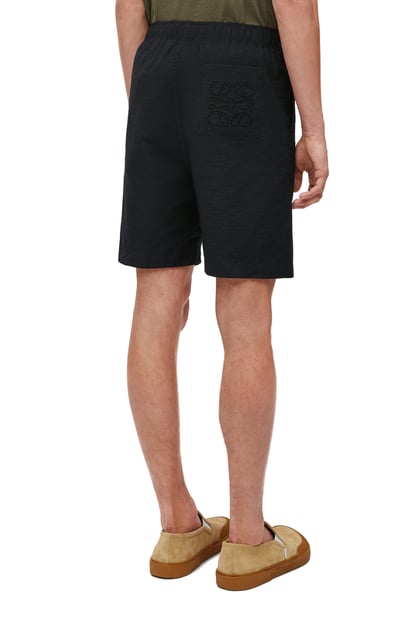 LOEWE Shorts in cotton blend Black plp_rd