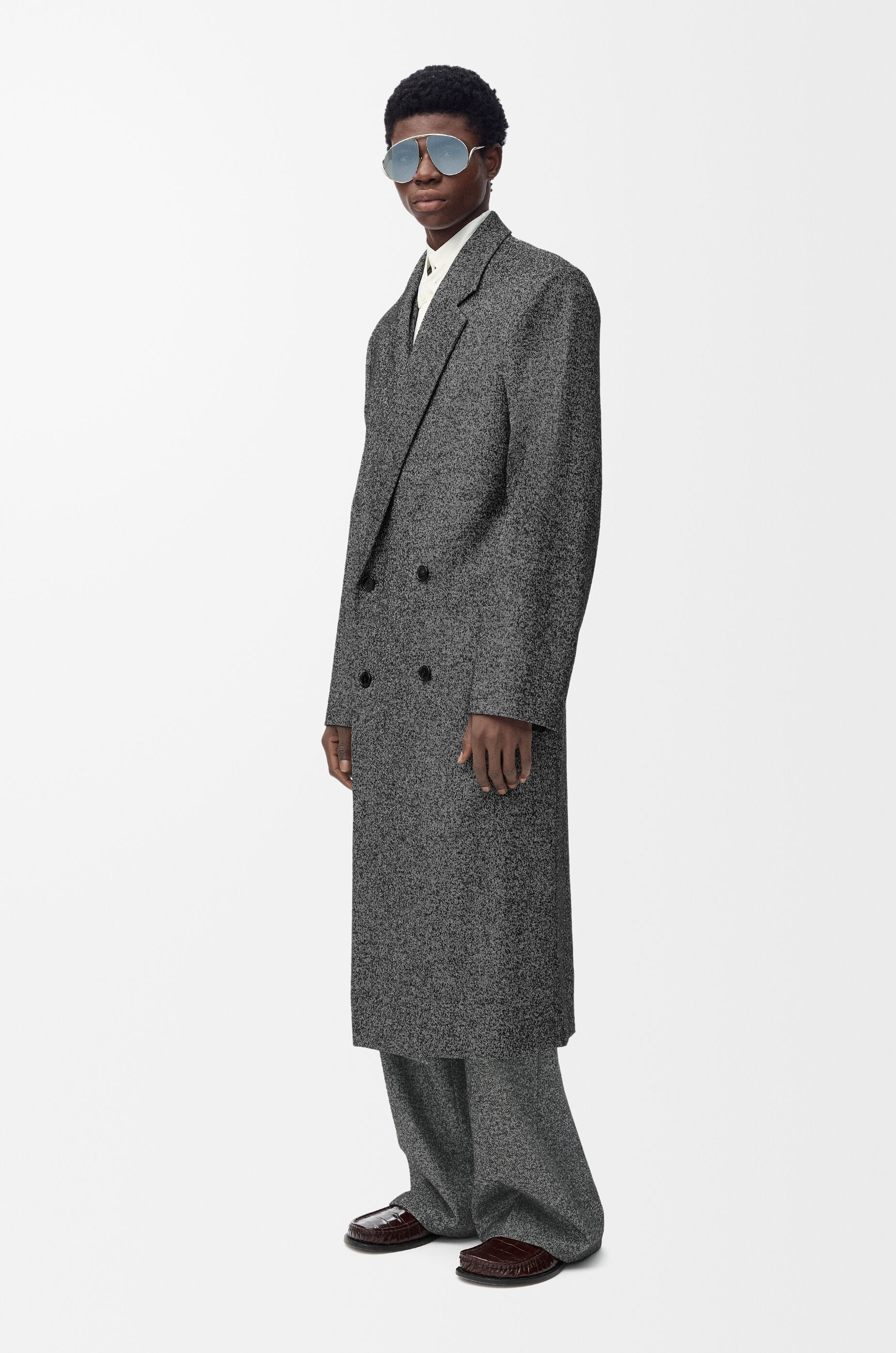 トラウザーズ（ウールブレンド） グレー - LOEWE