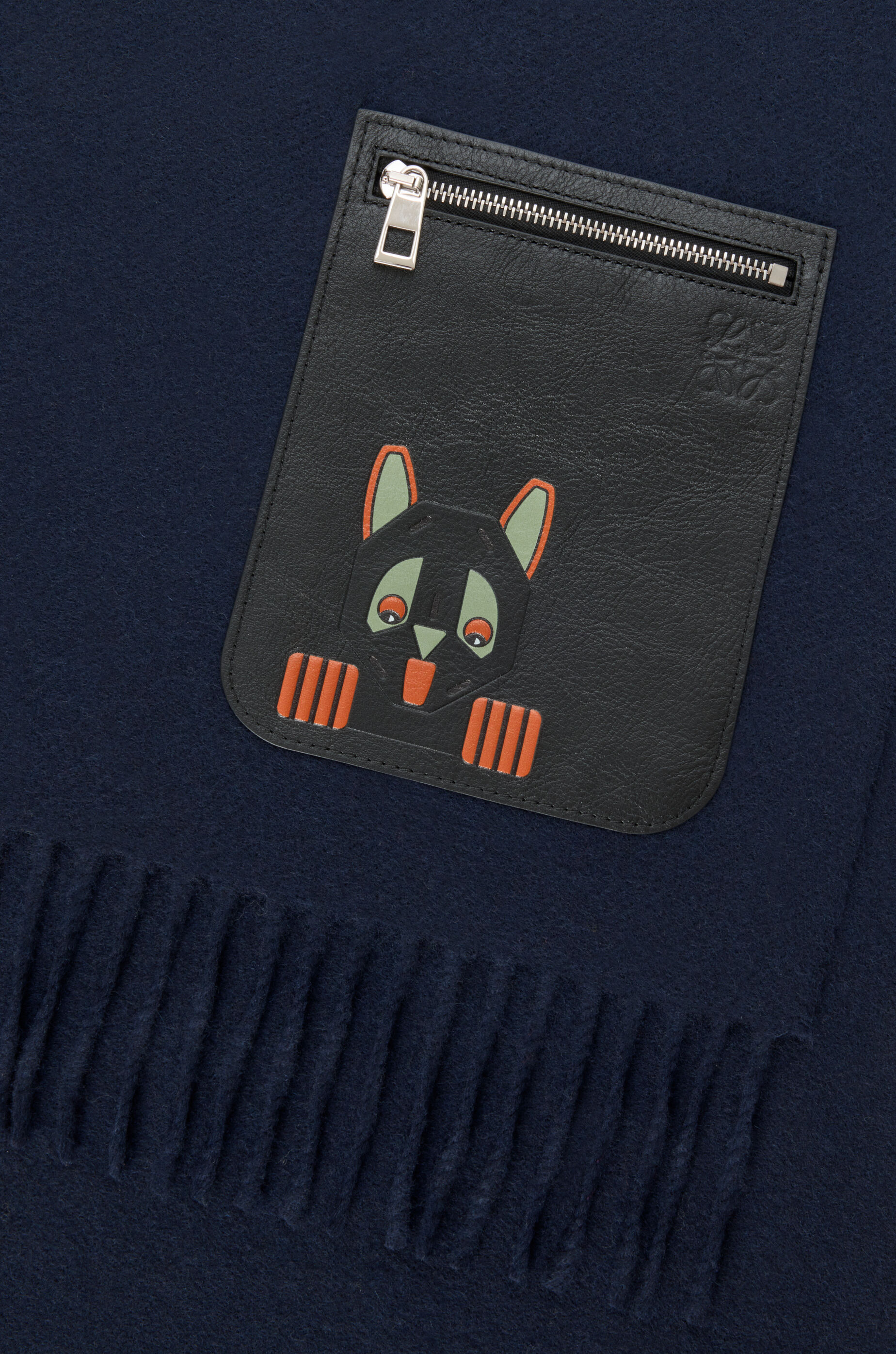 スカーフ（ウール&カシミヤ） ブルー - LOEWE