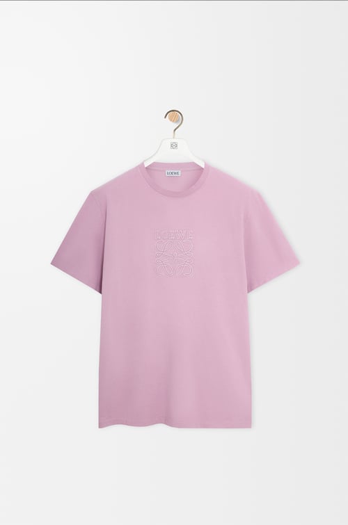 LOEWE Relaxed fit T-shirt in cotton Lilac