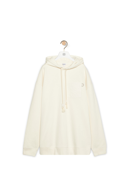 LOEWE Relaxed fit hoodie in cotton 灰白色