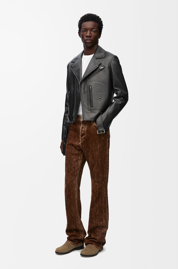 LOEWE Biker jacket in nappa lambskin Black