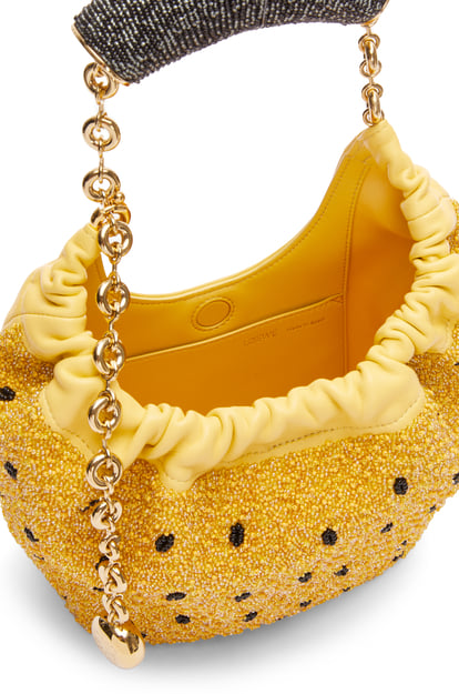 LOEWE Mini Squeeze bag in beaded leather Yellow plp_rd
