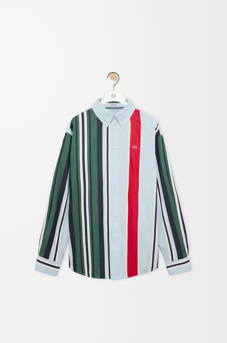 LOEWE Shirt in cotton Blue/Multicolor