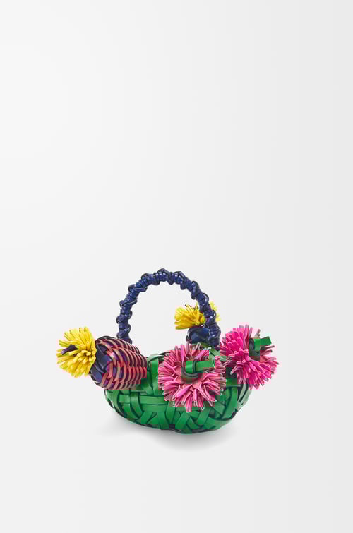 LOEWE Cactus doorstop in stone and calfskin Green