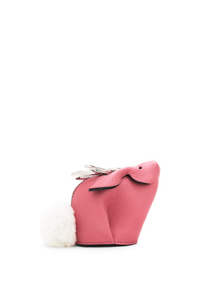 LOEWE Bunny charm in grained calfskin and shearling New Candy plp_rd