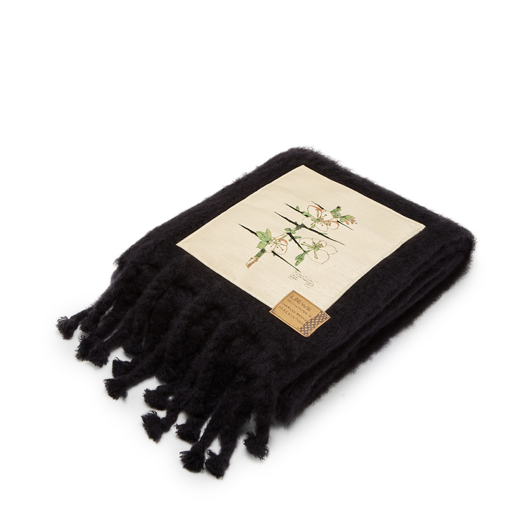LOEWE 130X200 BLANKET BOTANICAL Black/Beige