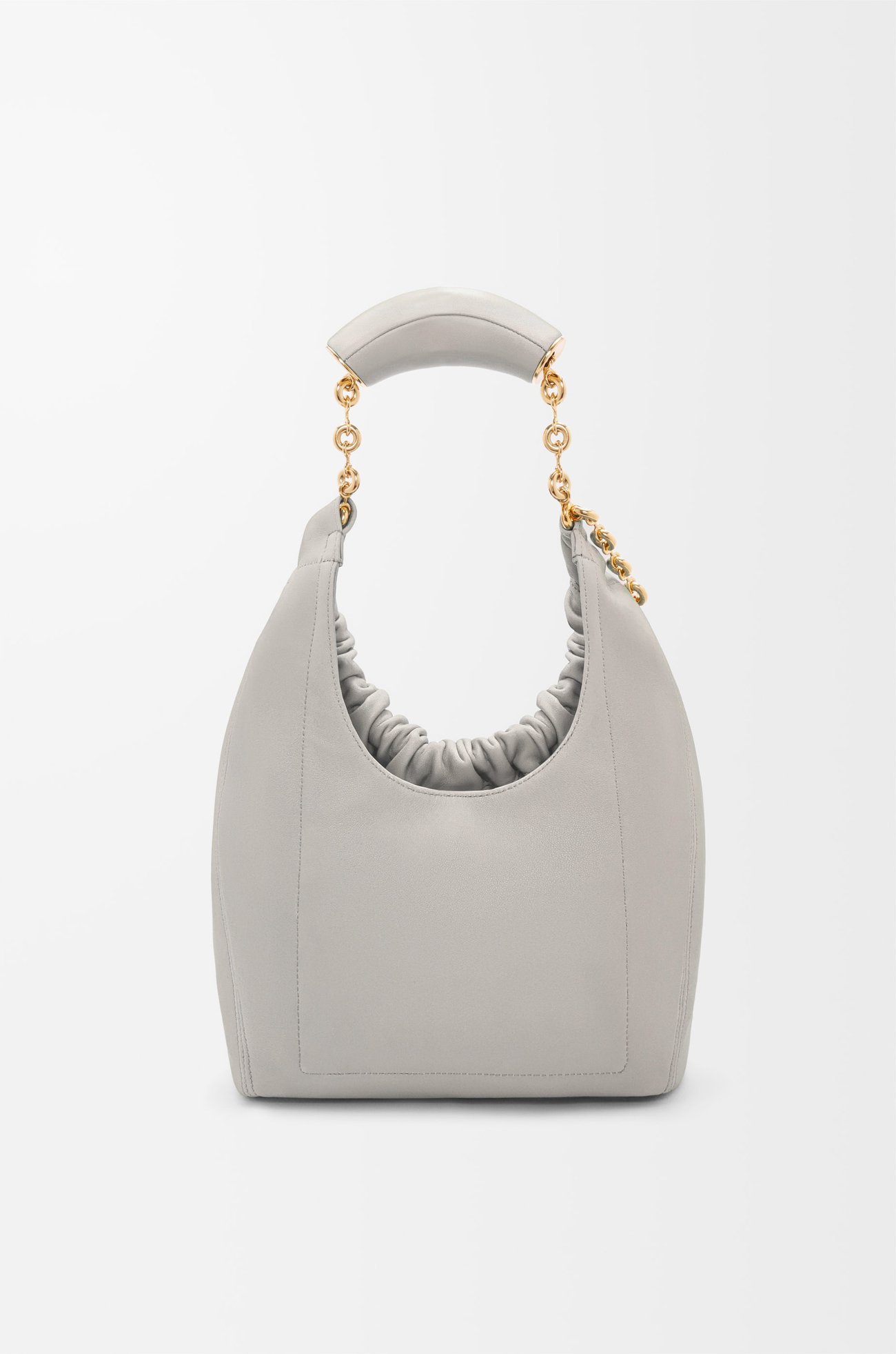 LOEWE Bolso Squeeze pequeño en piel napa de cordero Gris Valva plp_rd