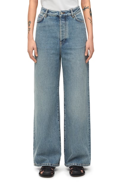 LOEWE High waisted jeans in denim Washed Blue plp_rd