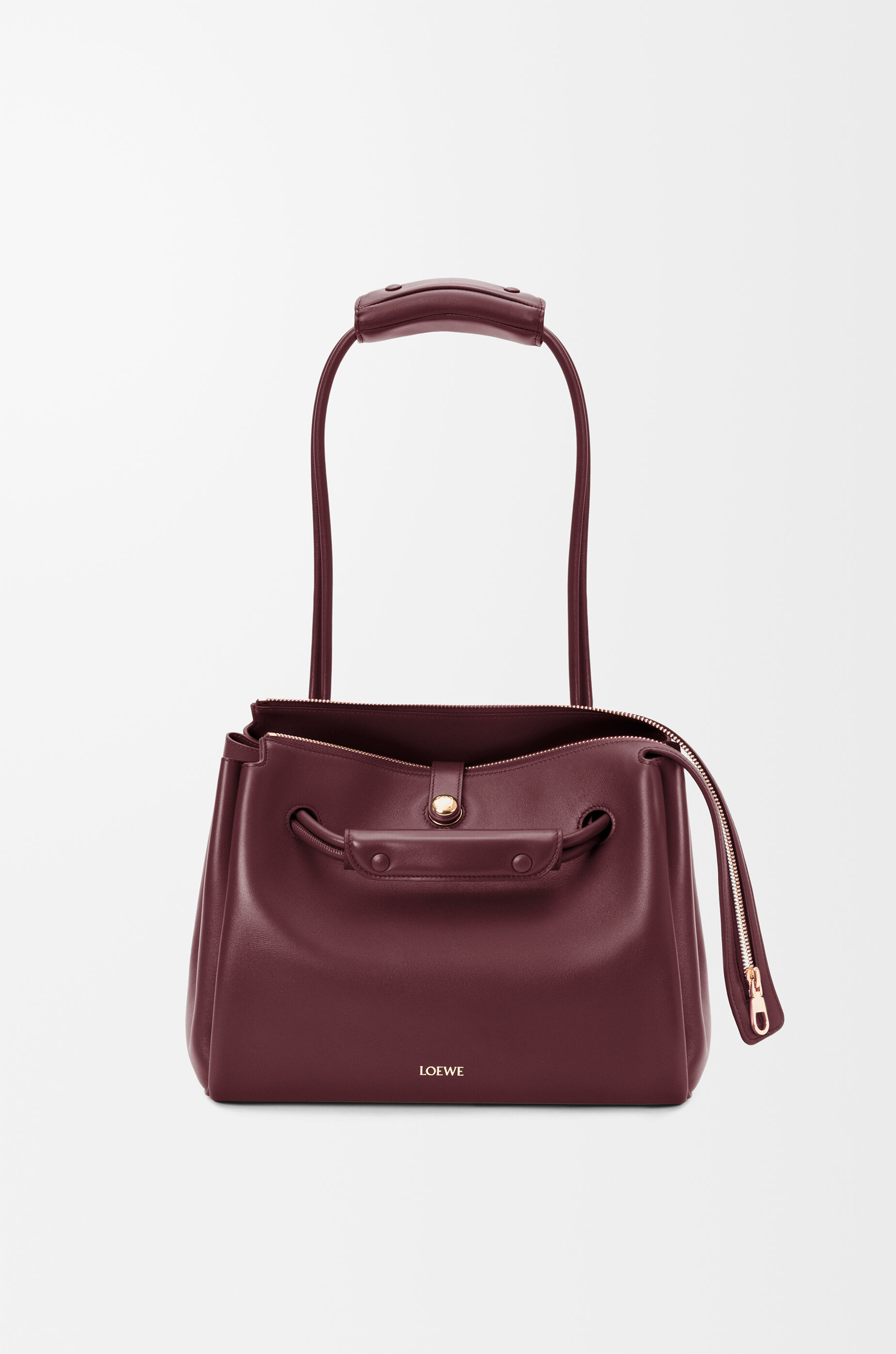 【LOEWE】ミディアム マドリッド バッグ Medium Pebble messenger bag in supple grained calfskin Green